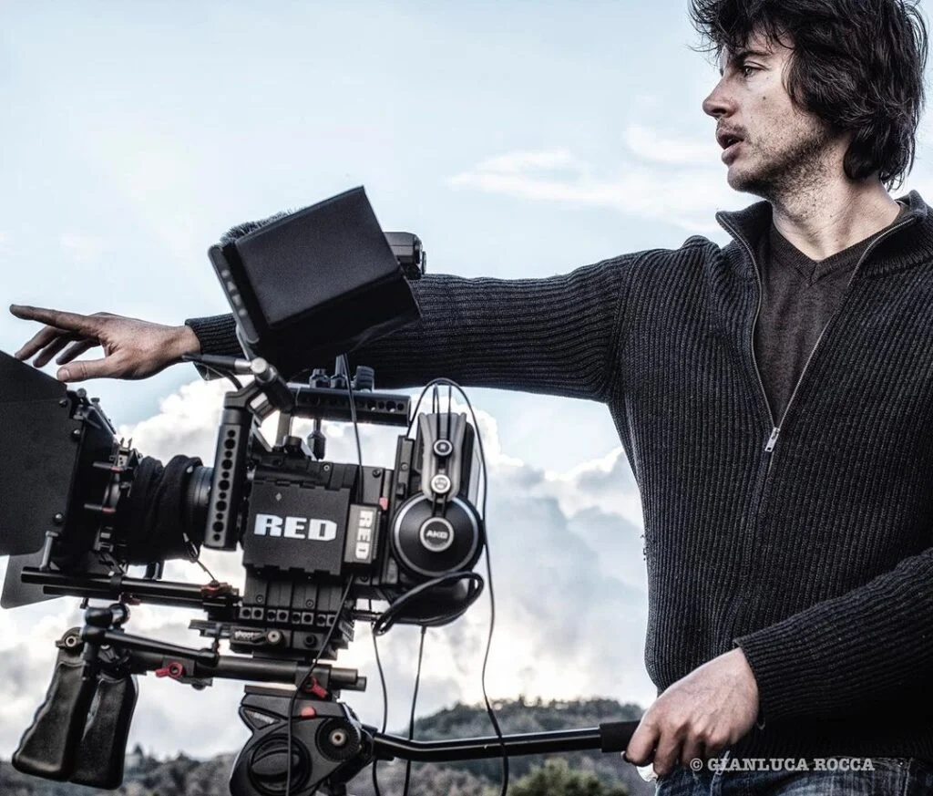 Carmine Cristallo Scalzi directing on a film set